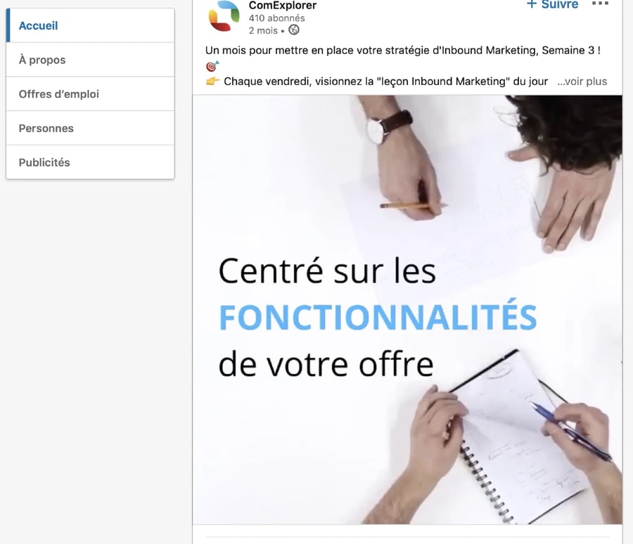 Sur ce screenshot, un exemple cas client.