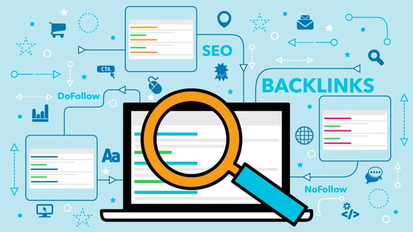 Illustration montrant les backlinks entre différents sites internet.