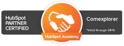 Badge de la HubSpot Academy de l'agence ComExplorer.